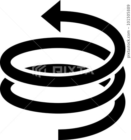 螺旋箭頭-插圖素材 [101505889] - PIXTA圖庫
