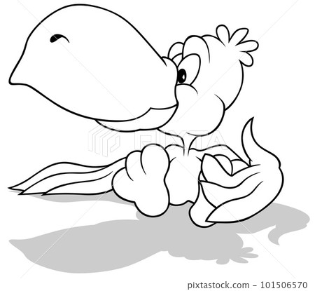 Drawing of a Parrot with a Big Beak Drawing of a Parrot with a Big Beak 101506570