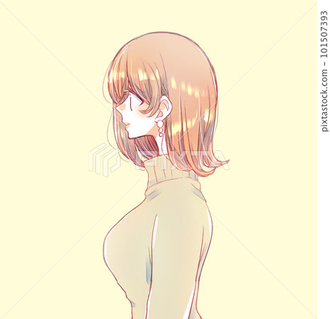 女人側上半身 101507393