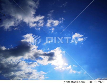 七月的藍天和太陽 七月的藍天和太陽 101507920