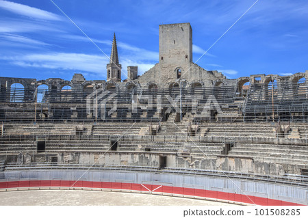 Ancient roman restored stadium in Arles, France, Provence 101508285