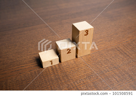Three steps to take. Three stages of development. Follow instructions. Step by step progress. Organization and systematization. According plan. Business planning. Roadmap agreement. Guidance 101508591