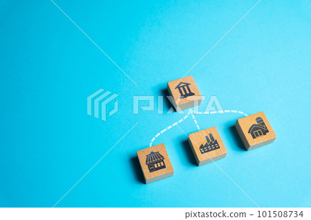 The bank gives loans to businesses and industry. Business access to capital markets. Implementation of transactions and financial operations on accounts. Investments and support. Economic process The bank gives loans to businesses and industry. Business access to capital markets. Implementation of transactions and financial operations on accounts. Investments and support. Economic process 101508734