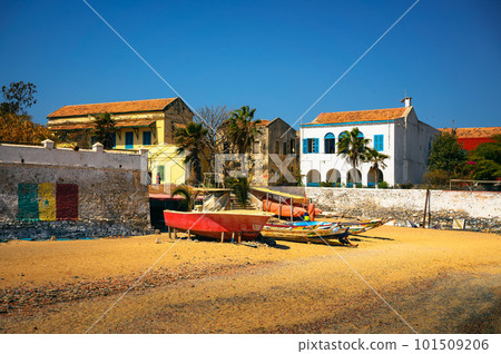 Historic city on the Goree island near Dakar, Senegal, Africa 101509206