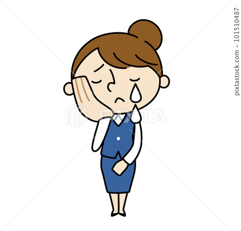A woman in uniform sheds tears A woman in uniform sheds tears 101510487