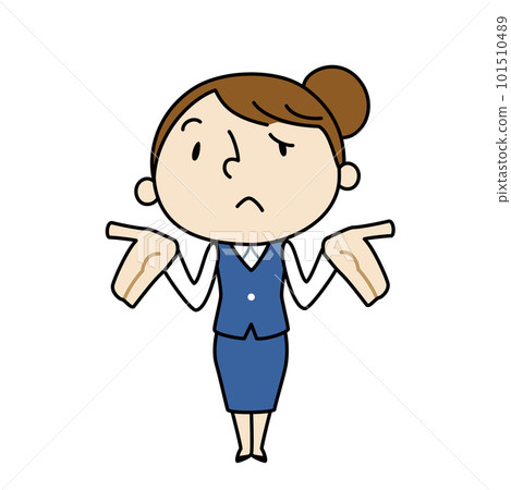 A woman in a uniform is appalling A woman in a uniform is appalling 101510489
