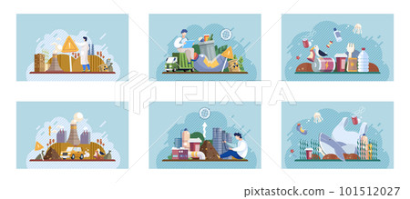 Electric waste. Pile of waste smells ugly and started decompose. Waste pollution. Toxic waste. Organic garbage garbage Electric waste. Pile of waste smells ugly and started decompose. Waste pollution. Toxic waste. Organic garbage garbage 101512027