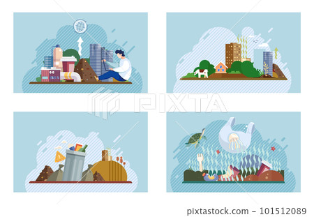 Electric waste. Pile of waste smells ugly and started decompose. Waste pollution. Toxic waste. Organic garbage garbage 101512089