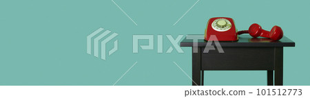red telephone off the hook, web banner format 101512773