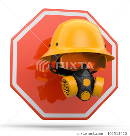 Set of construction wear for repair and installation on white background 101513420