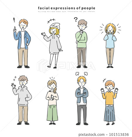 facial expressions of people facial expressions of people 101513836