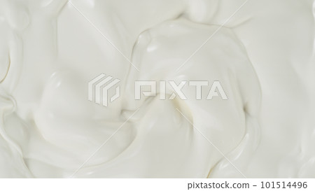 Freeze motion of whirling milk cream, close-up Freeze motion of whirling milk cream, close-up 101514496