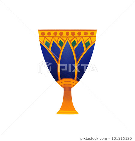 Decorative ornamental flower in the style of ancient egypt. Decorative ornamental flower in the style of ancient egypt. 101515120