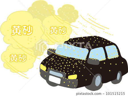 Yellow sand _ Car dirty with yellow sand _ Black car Yellow sand _ Car dirty with yellow sand _ Black car 101515215