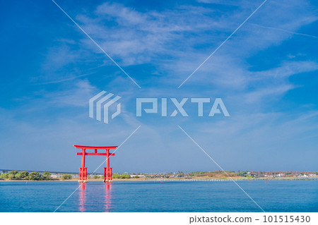 (Shizuoka Prefecture) Lake Hamanako Bentenjima in sunny weather 101515430