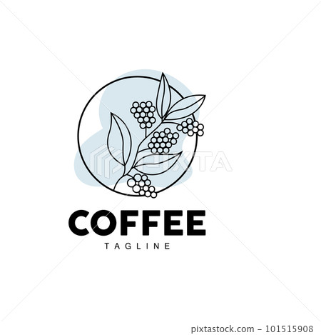Coffee Logo, Coffee Tree Design, Cafe Drink Vector, Icon Brand Illustration Symbol Coffee Logo, Coffee Tree Design, Cafe Drink Vector, Icon Brand Illustration Symbol 101515908