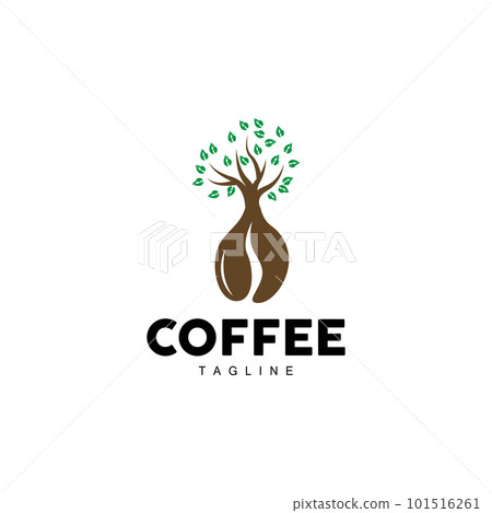 Coffee Logo, Coffee Tree Design, Cafe Drink...-插圖素材 [101516261] - PIXTA圖庫