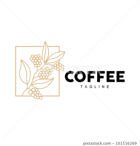 Coffee Logo, Coffee Tree Design, Cafe Drink Vector, Icon Brand Illustration Symbol Coffee Logo, Coffee Tree Design, Cafe Drink Vector, Icon Brand Illustration Symbol 101516269