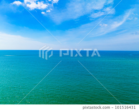 Beautiful sea summer landscape, Waves sea water surface, Bird's eye view,Sea ocean waves background 101516431