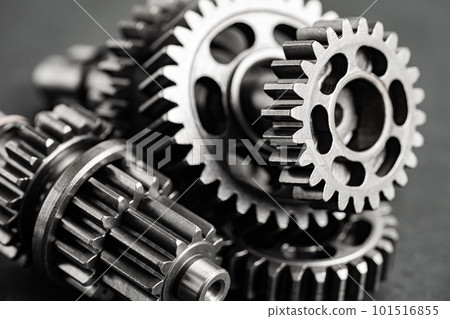 Gear and cogs wheels, clock mechanism, brass metal engine industrial. Gear and cogs wheels, clock mechanism, brass metal engine industrial. 101516855