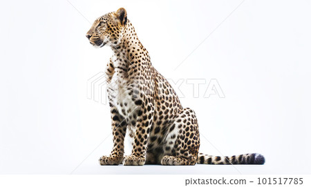cheetah on white background 101517785