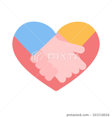 握手的插畫素材 握手的插畫素材 101518028