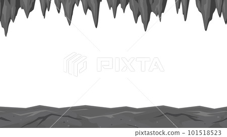 帶懸石的洞穴通道框架_16:9_seamless 101518523