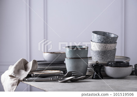 Craft ceramic plates, bowls and cups Craft ceramic plates, bowls and cups 101519506