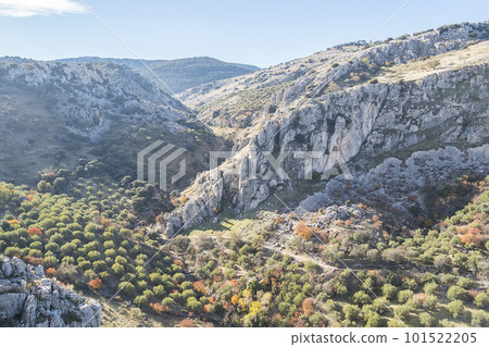 Zuheros, white village of the province of Cordoba in Spain Zuheros, white village of the province of Cordoba in Spain 101522205