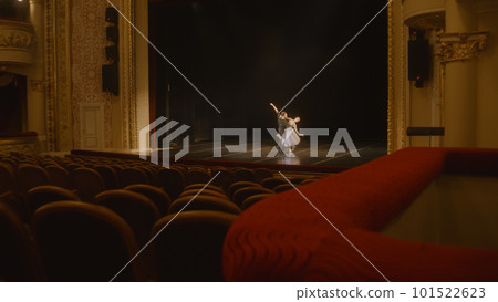 Ballet dancers prepare theatrical performance Ballet dancers prepare theatrical performance 101522623