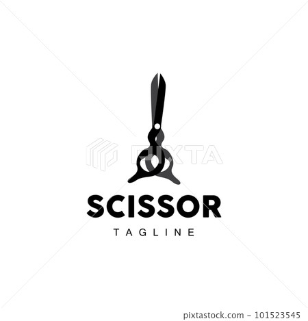 Barber Tools Scissors Logo, Haircut Tools Vector, Barber Design, Symbol Illustration Icon 101523545