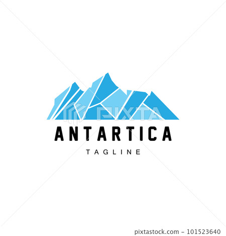 Mountain Logo, Antarctic Iceberg Logo Design, Nature Landscape Vector, Product Brand Illustration Icon 101523640