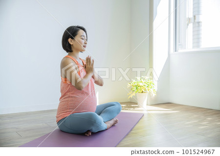 孕婦瑜伽形象 孕婦瑜伽形象 101524967