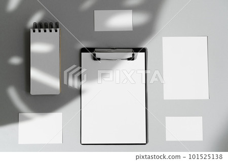 Flat lay composition with blank stationery mock-up Flat lay composition with blank stationery mock-up 101525138