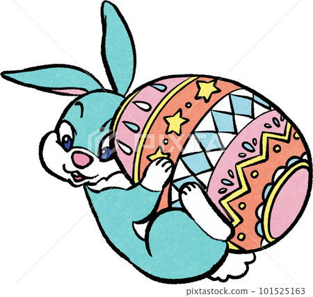 rabbit hanging on easter egg rabbit hanging on easter egg 101525163