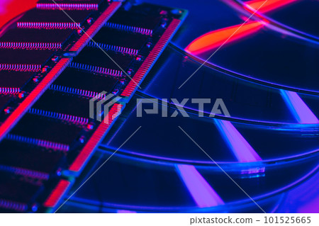 computer random access memory (RAM) close up computer random access memory (RAM) close up 101525665