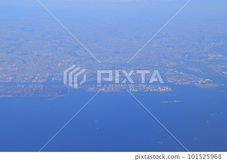 Aerial view of Tokyo metropolitan area 101525968