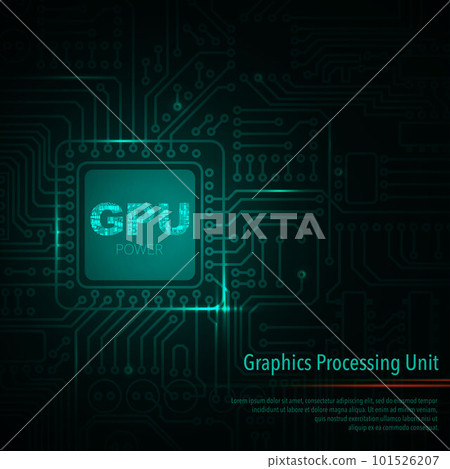 Electric circuit gpu chip 101526207