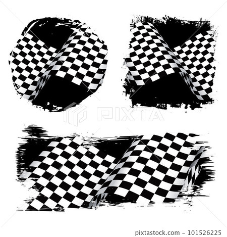 Race grunge checkered flags Race grunge checkered flags 101526225