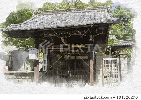 Watercolor-style Miyajima Zonkoji Temple, Hatsukaichi City, Hiroshima Prefecture Watercolor-style Miyajima Zonkoji Temple, Hatsukaichi City, Hiroshima Prefecture 101526270