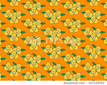 柬埔寨國花，Romduol 復古壁紙圖案 101526402