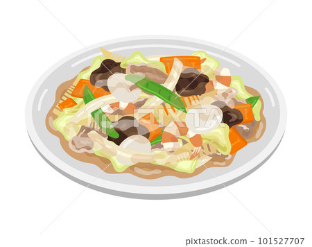 Illustration of Happosai served on a plate Illustration of Happosai served on a plate 101527707