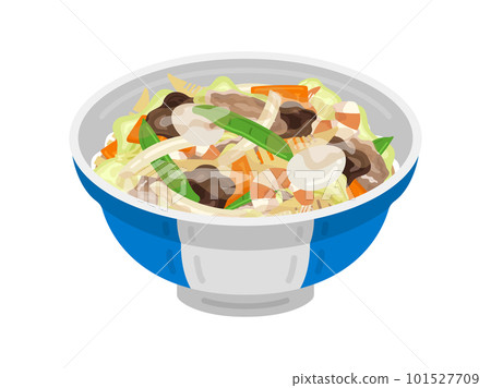 Illustration of a Chinese bowl in a bowl Illustration of a Chinese bowl in a bowl 101527709