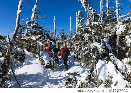 Enjoy snow mountain climbing in North Yatsugatake 101527721