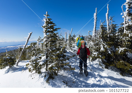 在北八岳享受雪山攀登 101527722