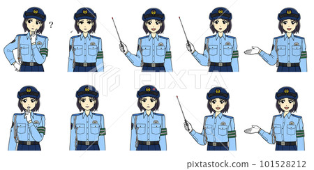 Summer clothes female police officer upper body set 2 Summer clothes female police officer upper body set 2 101528212