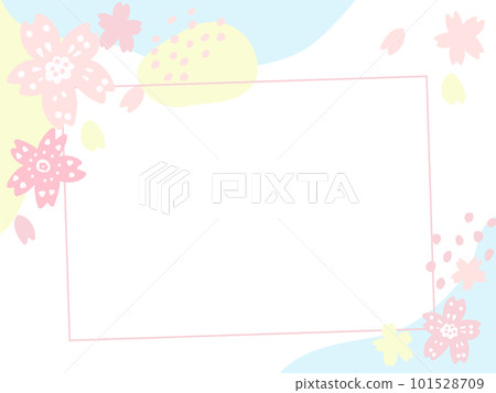 hand drawn cute scandinavian cherry blossom background banner hand drawn cute scandinavian cherry blossom background banner 101528709