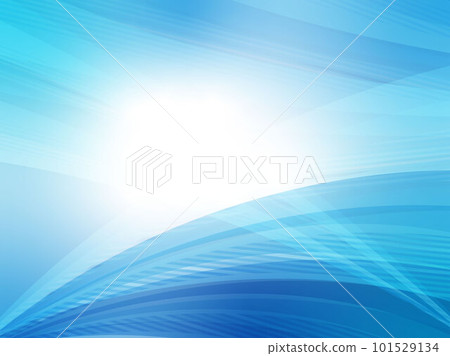 Background where abstract streamlines shine in the clear sky _ light blue 101529134