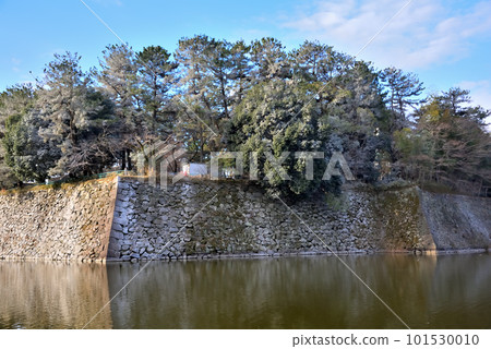 《Aichi Prefecture》Nagoya Castle stone wall and moat 101530010