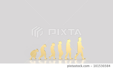 The human evolution image for education or sci concept 3d rendering The human evolution image for education or sci concept 3d rendering 101530384